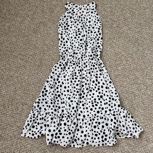 Polka Dot Halter Neck Women's Dress